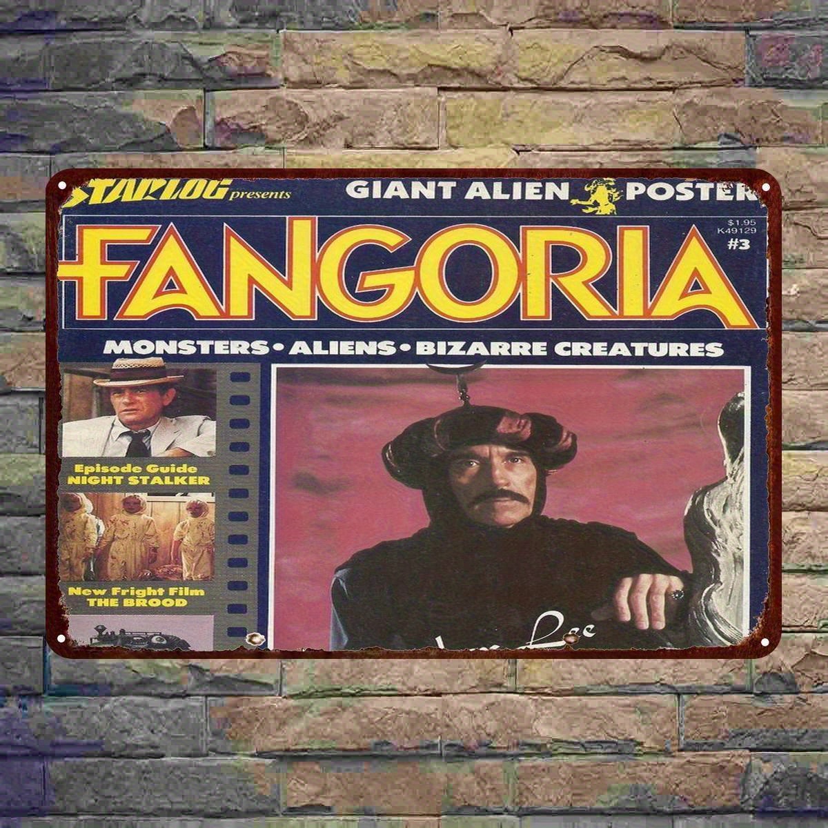 Vintage Collectible Magazines - Plakat Kaleng Sampul Majalah Vintage Fangoria
