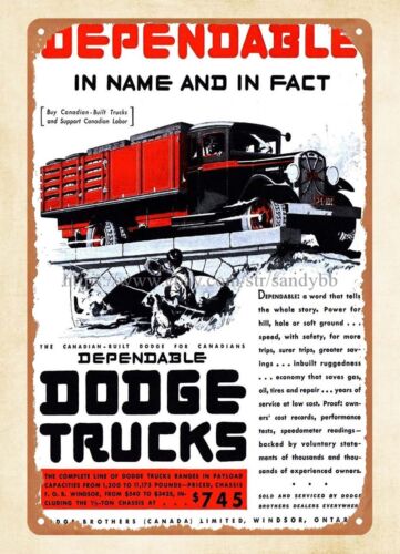Vintage Collectible Stores - 1931 truk-tanda-timah logam vintage untuk koleksi