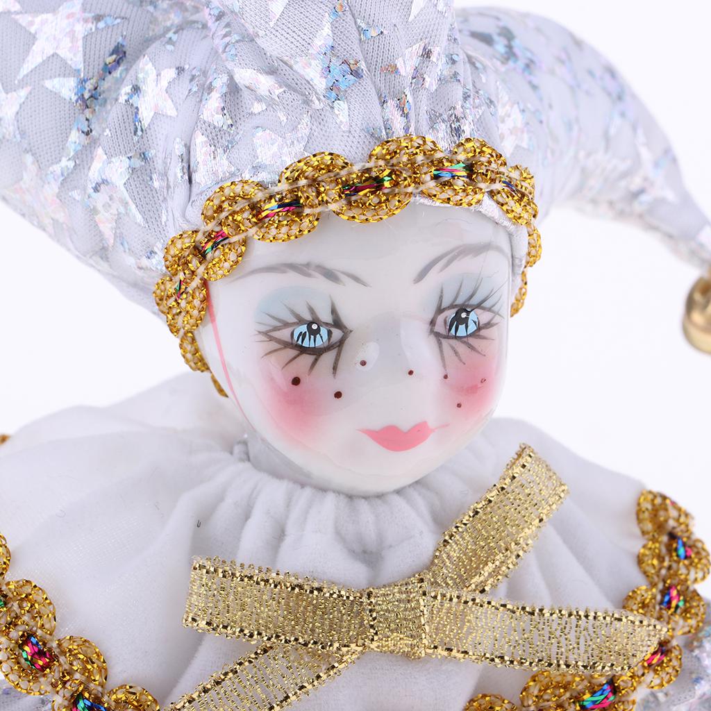 Vintage Collectible Clowns - Boneka Porselen Badut 16 cm, Boneka