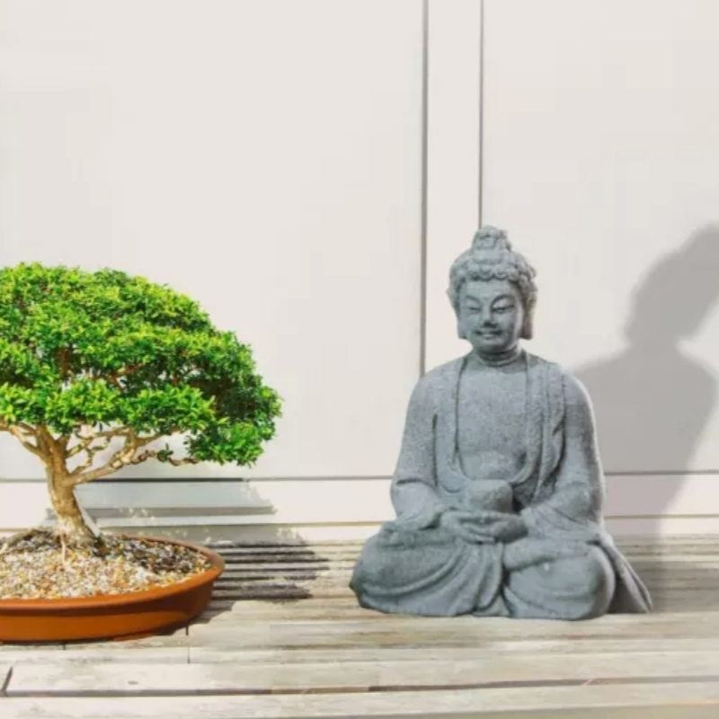 Vintage Collectible Ornaments - Patung Buddha Resin Patung Koleksi Ornamen