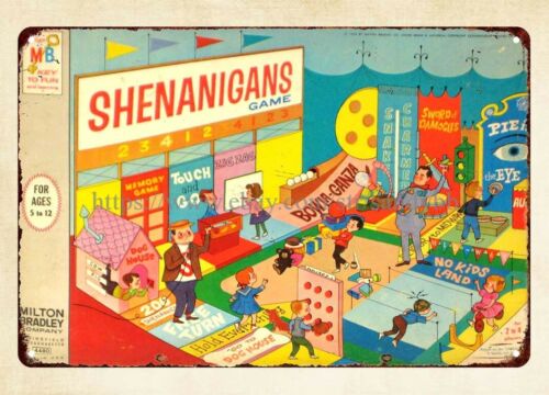 Vintage Collectible Stores - Shenanigans Board Game 1964 tanda logam