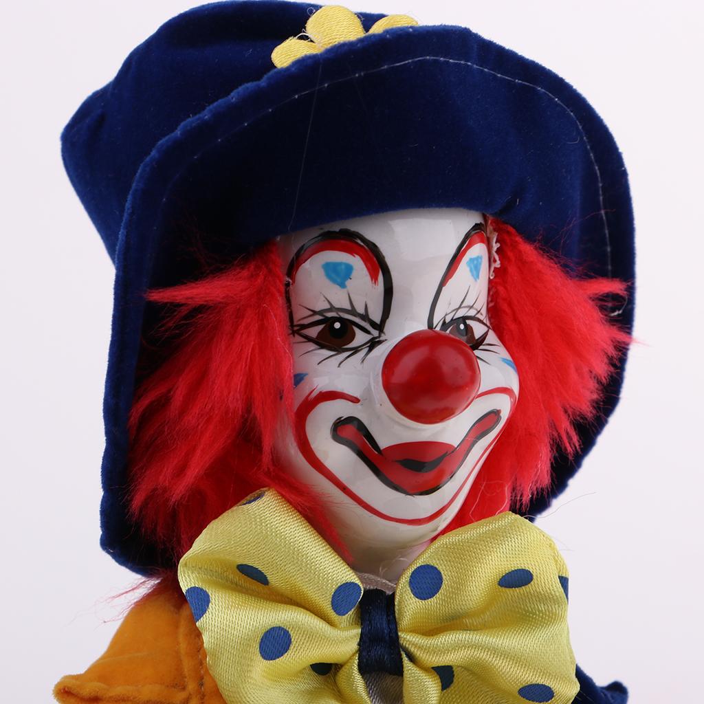Vintage Collectible Clowns - Boneka Badut Porselen Klasik dengan Bagian