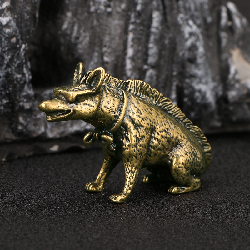 Patung Miniatur Hewan Hyaenida - Vintage Collectible Ornaments ulasan dan harga