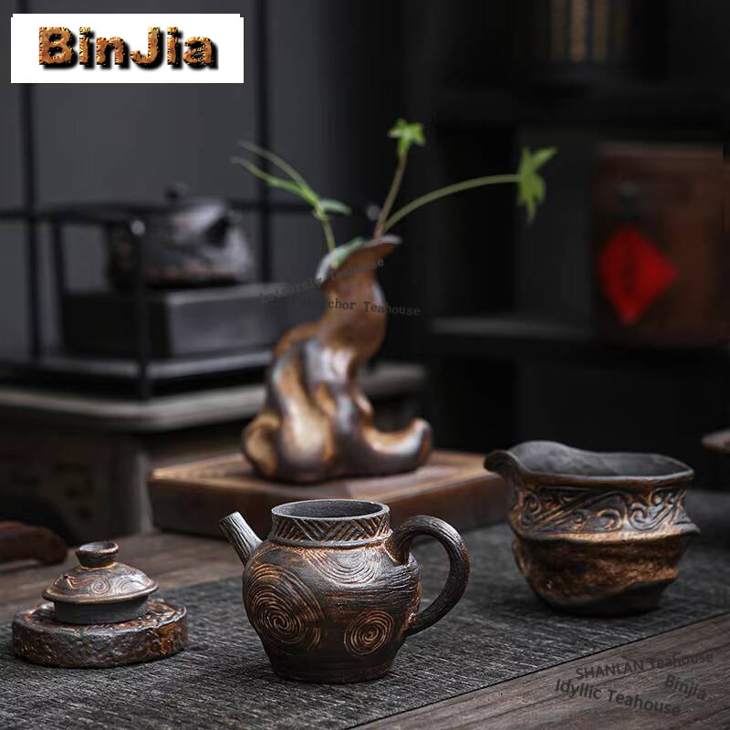 Teko lumpur batu tua Jepang te - Vintage Collectible Pottery ulasan dan harga