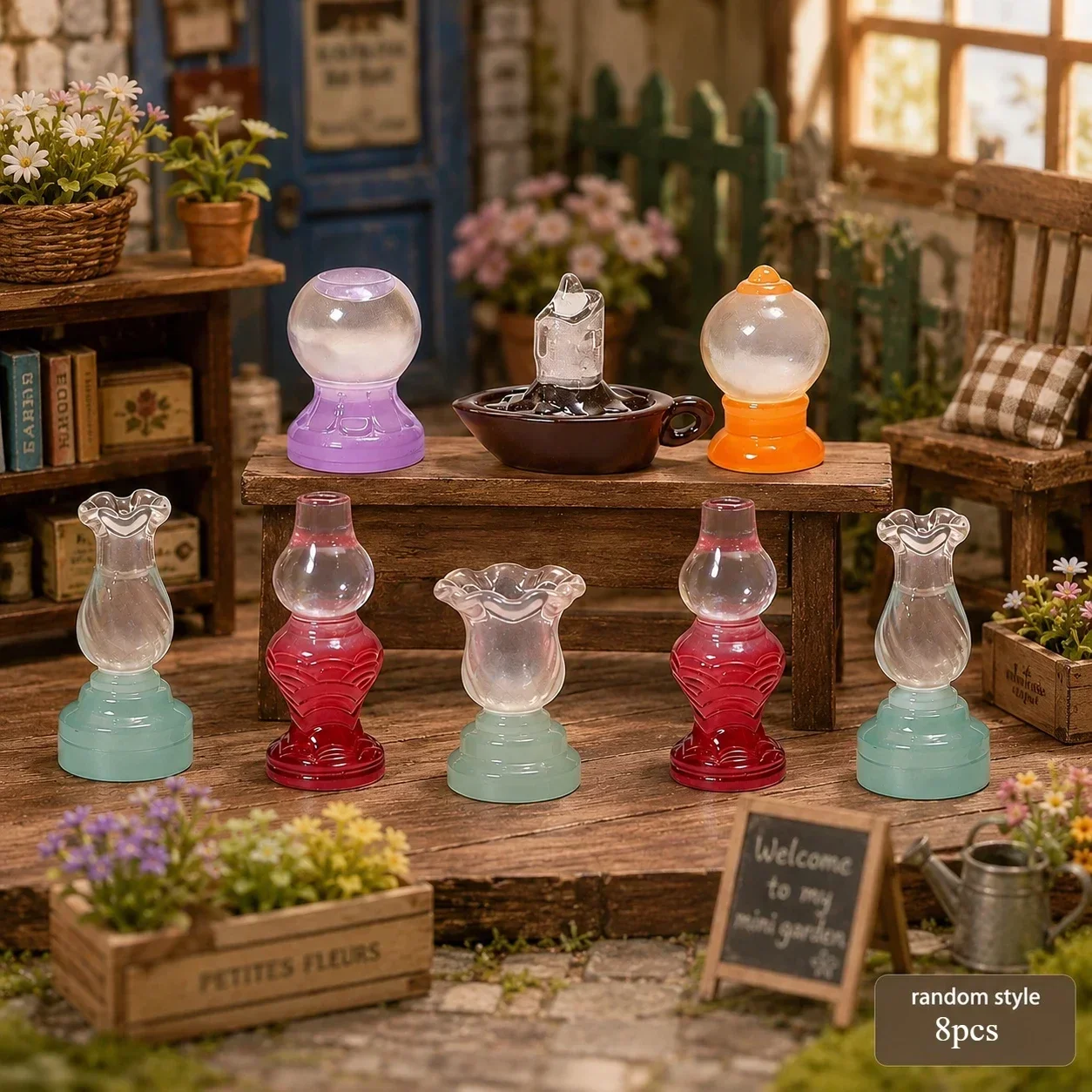 8 Buah Lampu Minyak Model Mini - Vintage Collectible Items ulasan dan harga