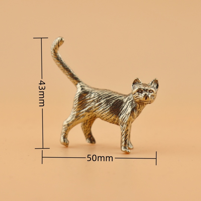 Patung Kucing Mini Ekor Panjan - Vintage Collectible Ornaments ulasan dan harga