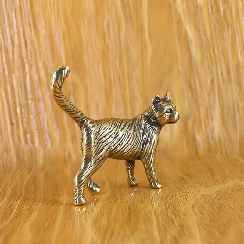Patung Kucing Mini Ekor Panjan - Vintage Collectible Ornaments ulasan dan harga