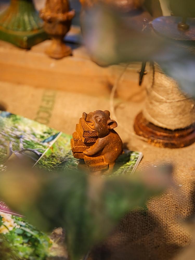 Patung Babi Besi Cor Rustic ya - Vintage Collectible Ornaments ulasan dan harga