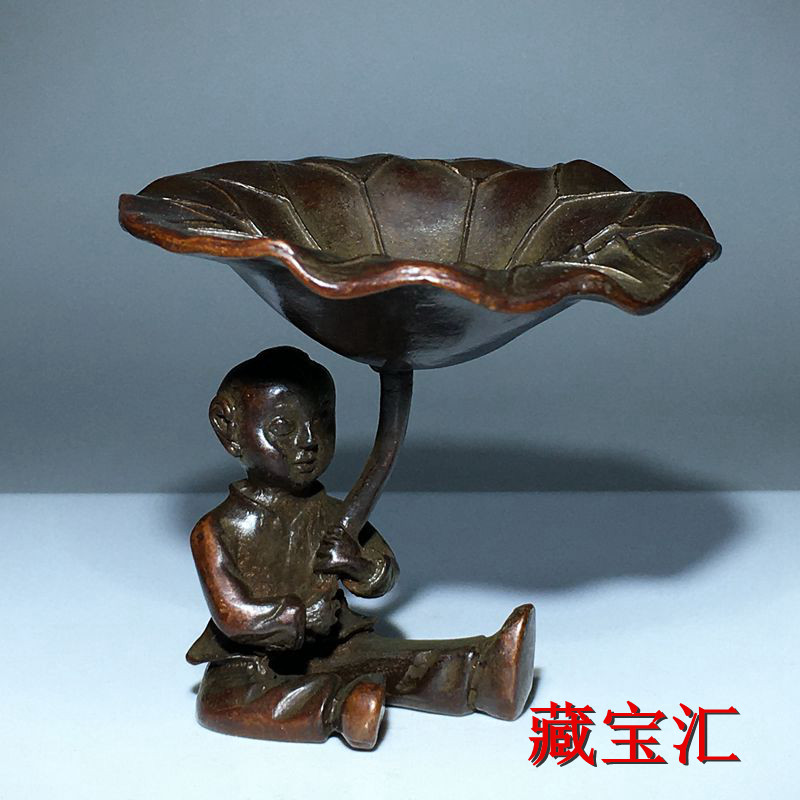 Patung Perunggu Daun Teratai A - Vintage Collectible Items ulasan dan harga