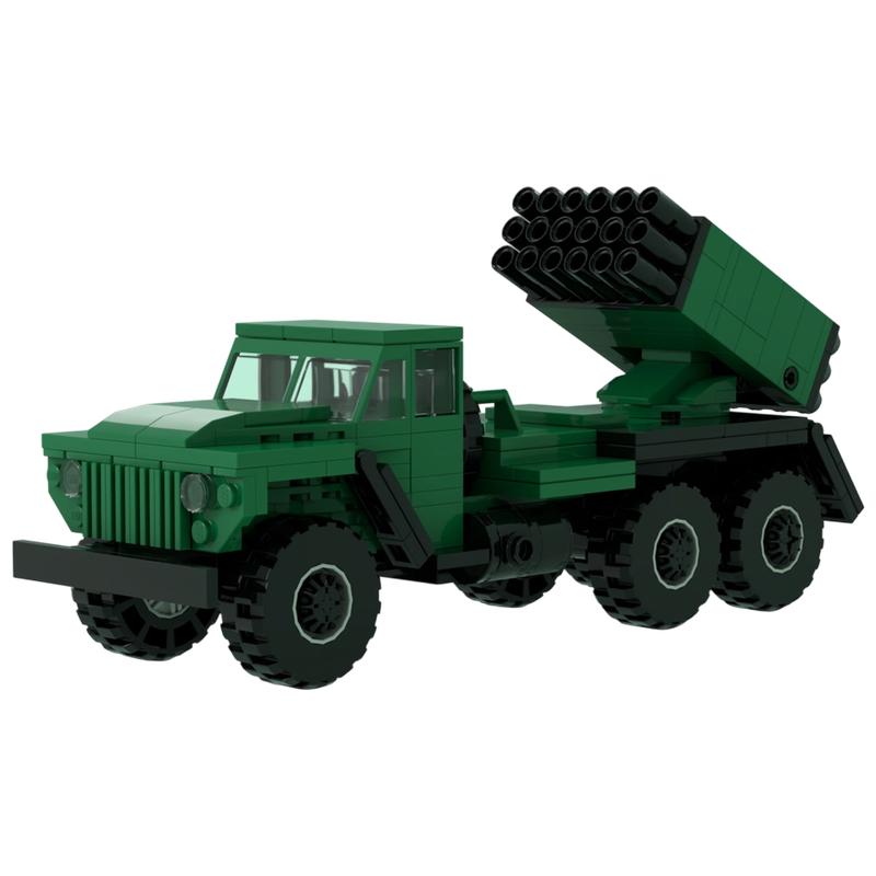 Blok Bangunan MOC, Truk Milite - Vintage Collectible Trucks ulasan dan harga
