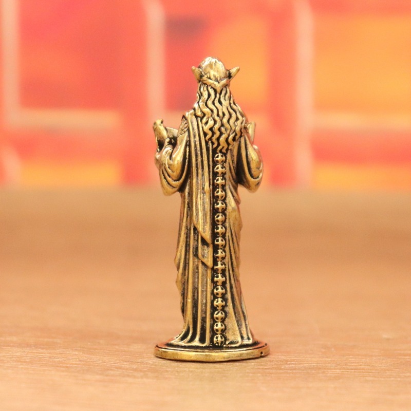 Patung Elf Nabi Kuningan Antik - Vintage Collectible Ornaments ulasan dan harga